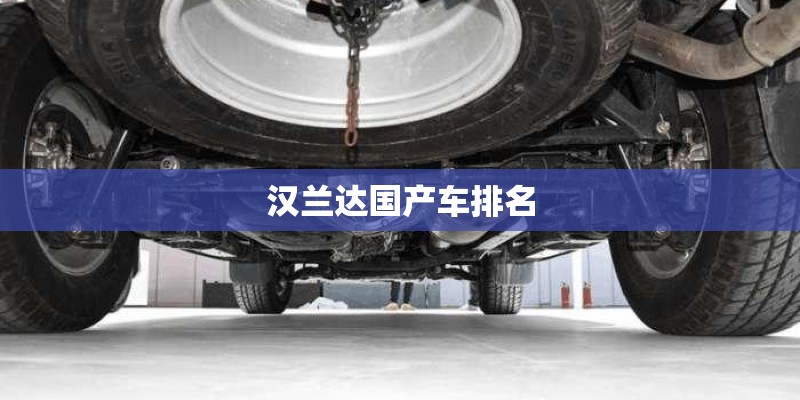 汉兰达国产车排名