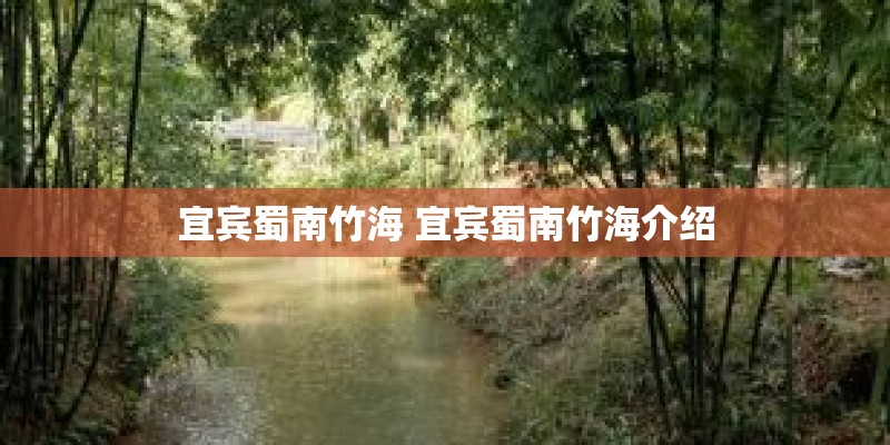 宜宾蜀南竹海 宜宾蜀南竹海介绍