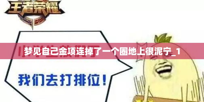梦见自己金项连掉了一个圈地上很泥宁_1