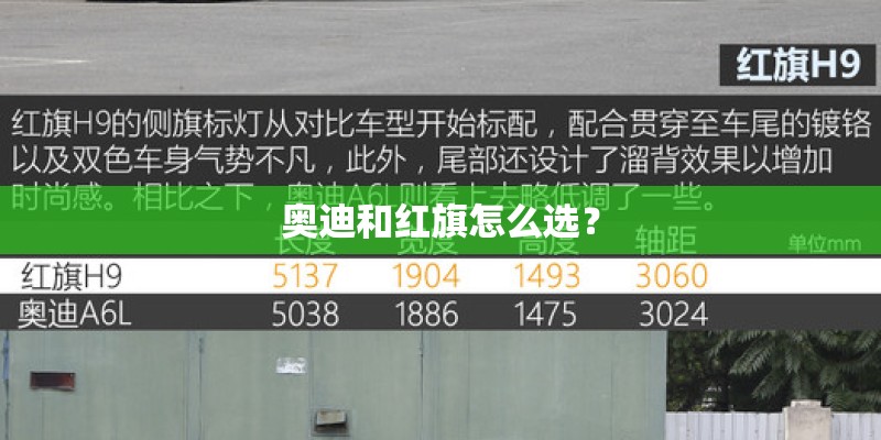 奥迪和红旗怎么选？