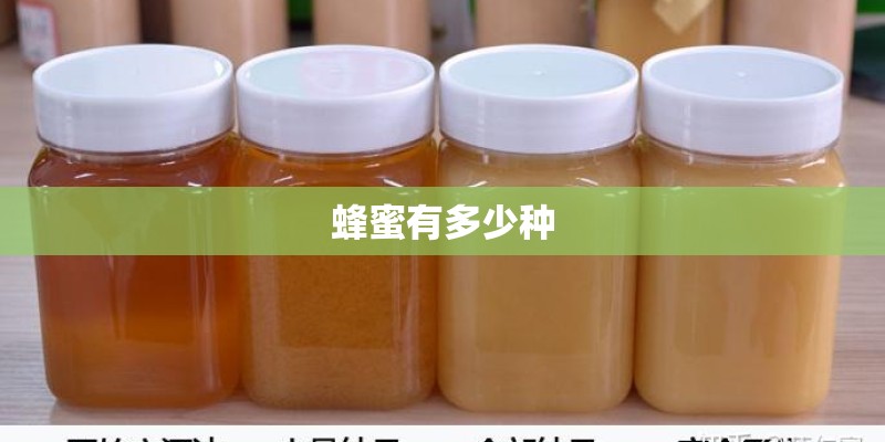 蜂蜜有多少种