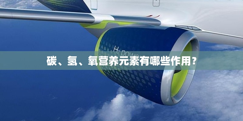 碳、氢、氧营养元素有哪些作用？