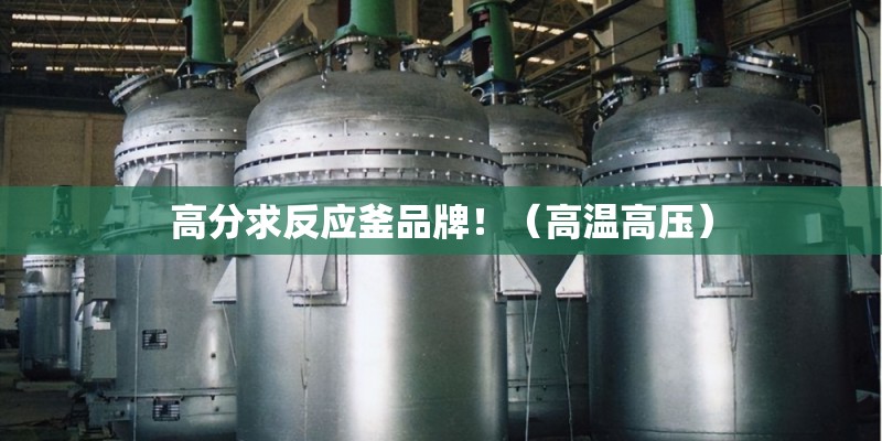 高分求反应釜品牌！（高温高压）