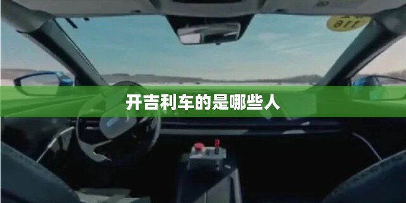 开吉利车的是哪些人
