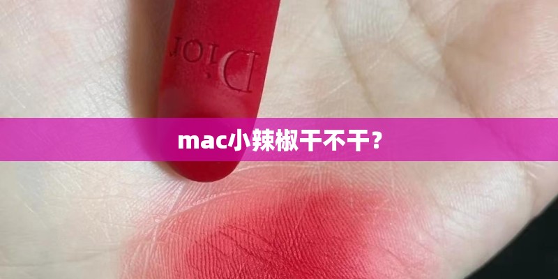 mac小辣椒干不干？