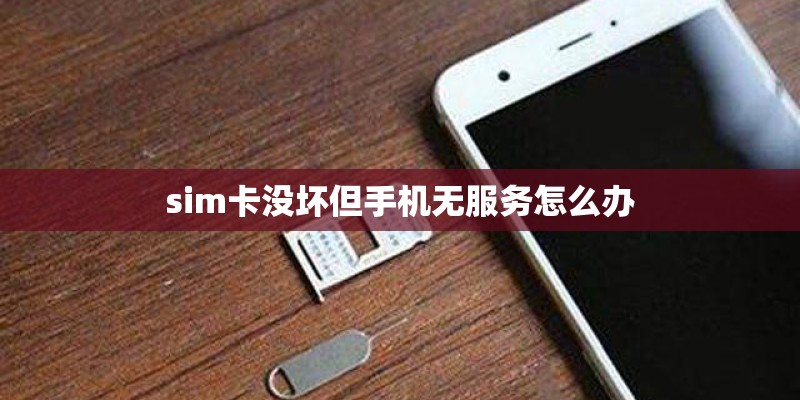 sim卡没坏但手机无服务怎么办