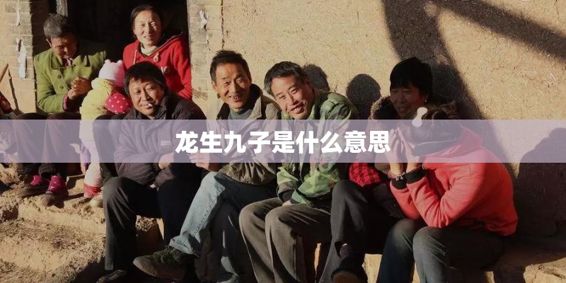 龙生九子是什么意思