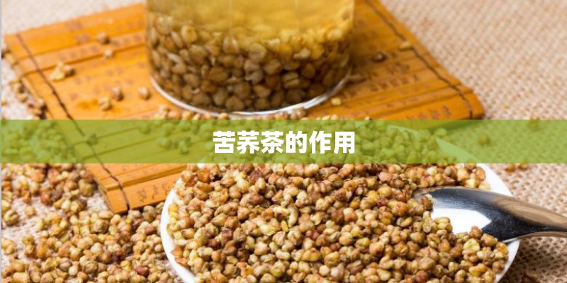 苦荞茶的作用