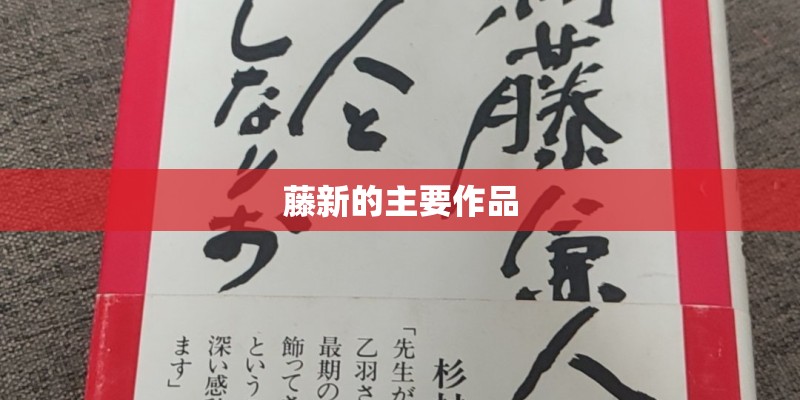 藤新的主要作品