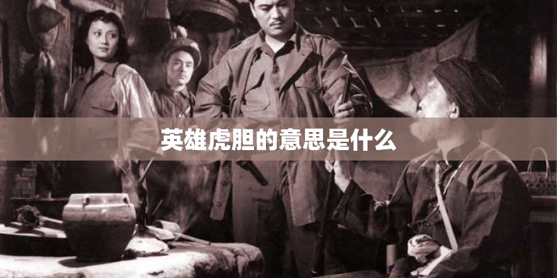 英雄虎胆的意思是什么
