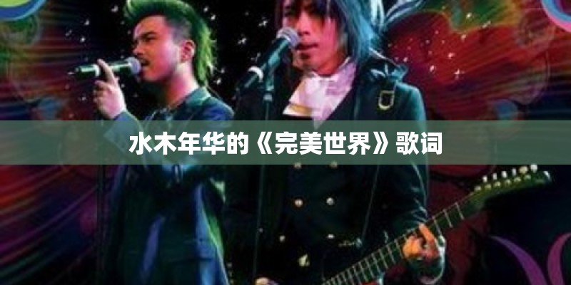 水木年华的《完美世界》歌词