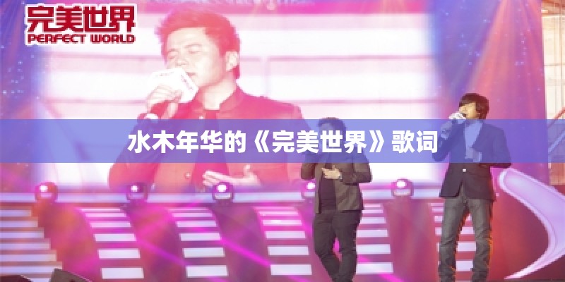 水木年华的《完美世界》歌词