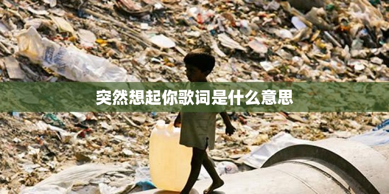 突然想起你歌词是什么意思