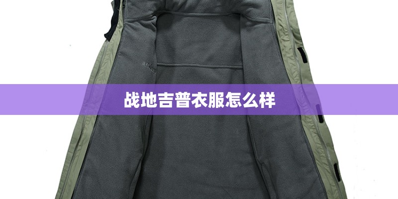 战地吉普衣服怎么样