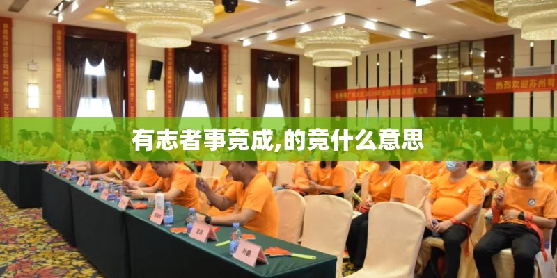 有志者事竟成,的竟什么意思