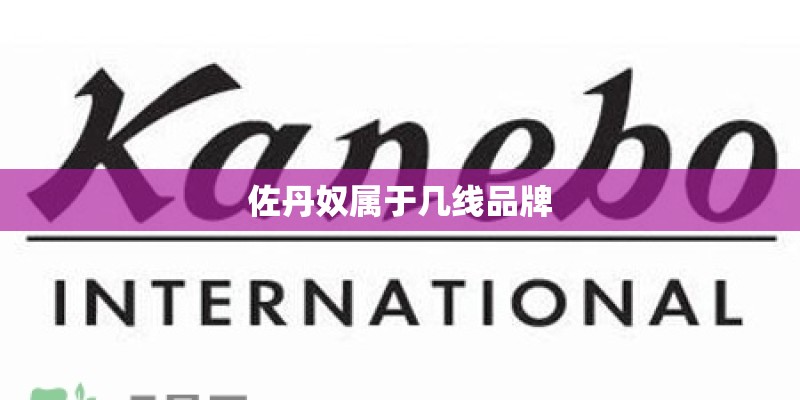 佐丹奴属于几线品牌