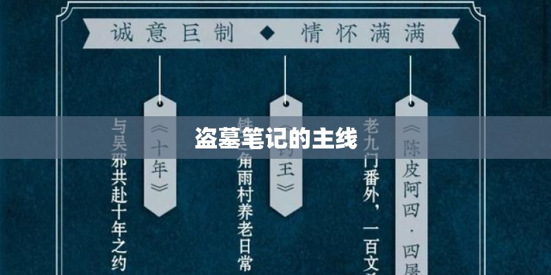 盗墓笔记的主线 盗墓笔记的主线