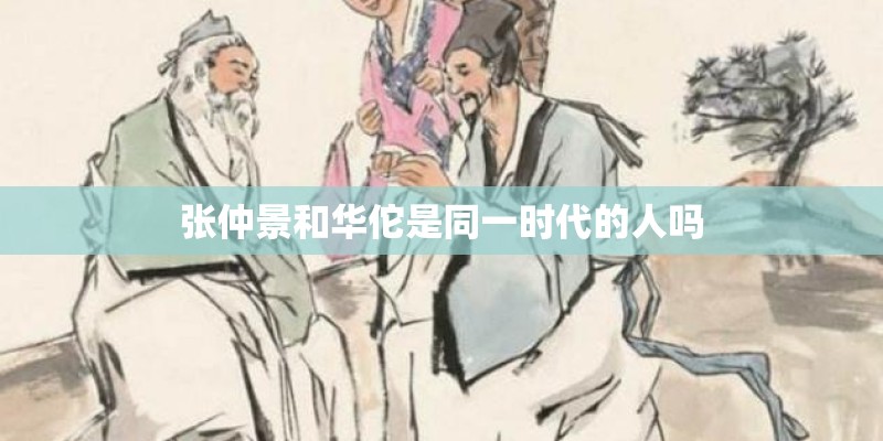 张仲景和华佗是同一时代的人吗