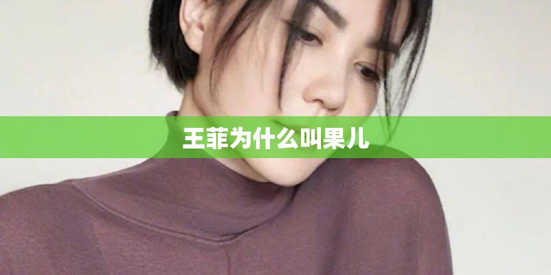 王菲为什么叫果儿