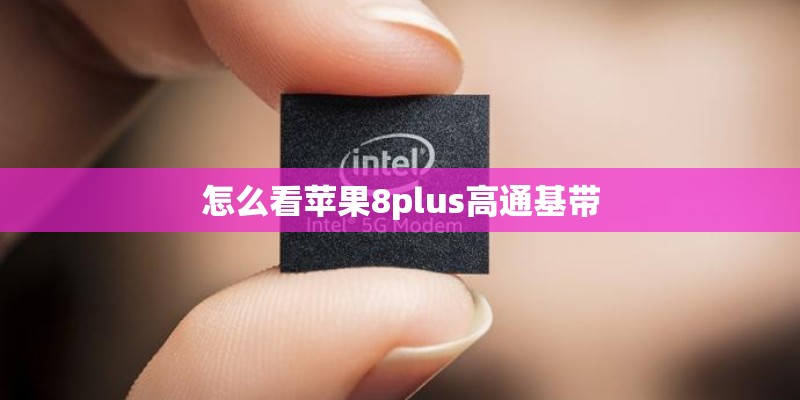 怎么看苹果8plus高通基带