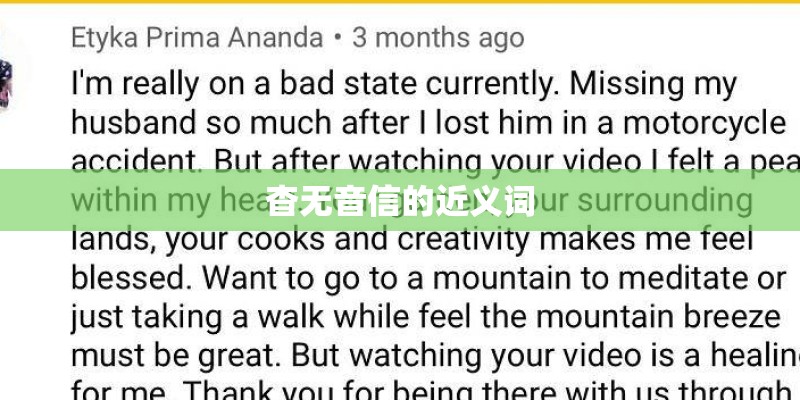 杳无音信的近义词