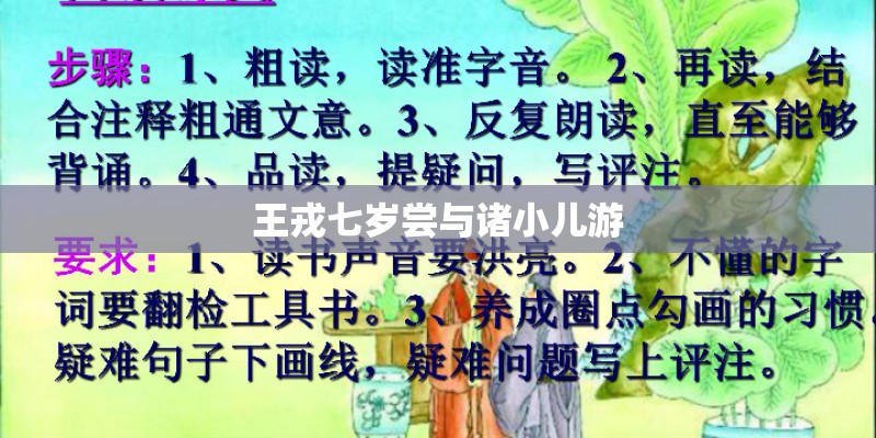 王戎七岁尝与诸小儿游
