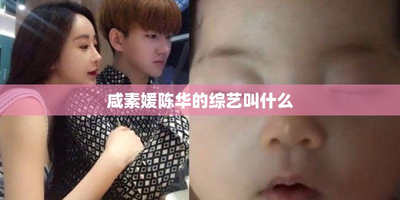 咸素媛陈华的综艺叫什么 咸素媛陈华的综艺叫什么