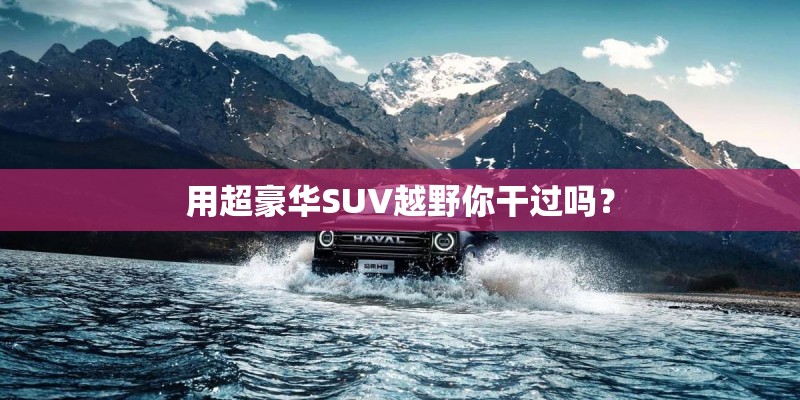 用超豪华SUV越野你干过吗？