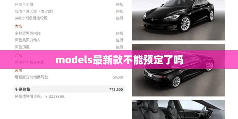models最新款不能预定了吗