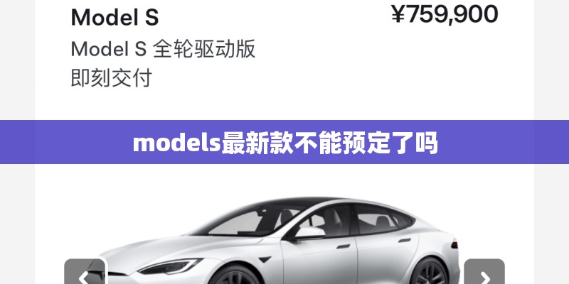 models最新款不能预定了吗