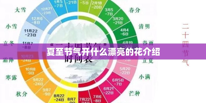 夏至节气开什么漂亮的花介绍 夏至节气开什么漂亮的花介绍