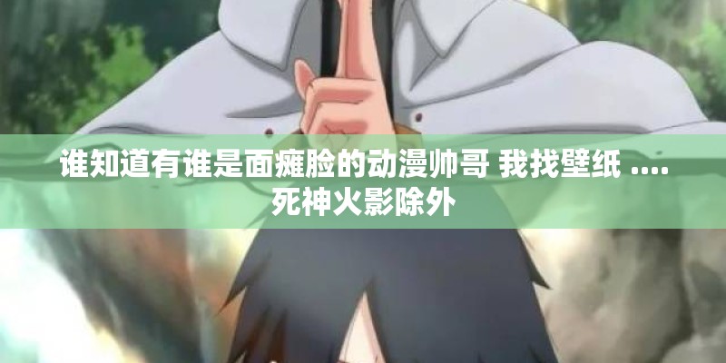 谁知道有谁是面瘫脸的动漫帅哥 我找壁纸 ....死神火影除外