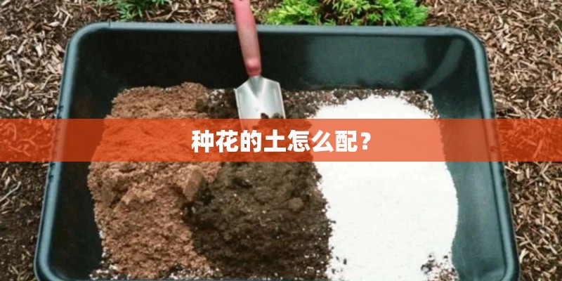 种花的土怎么配？
