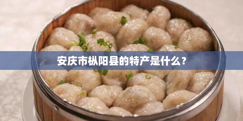 安庆市枞阳县的特产是什么？