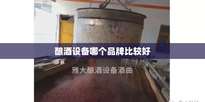 酿酒设备哪个品牌比较好