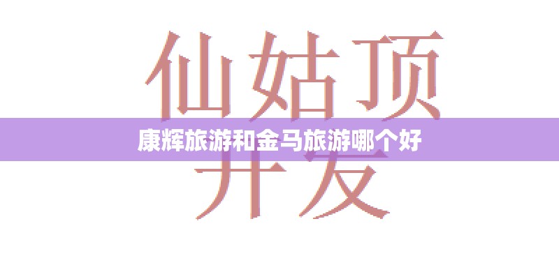 康辉旅游和金马旅游哪个好