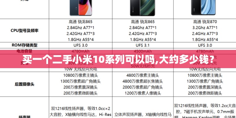 买一个二手小米10系列可以吗,大约多少钱？